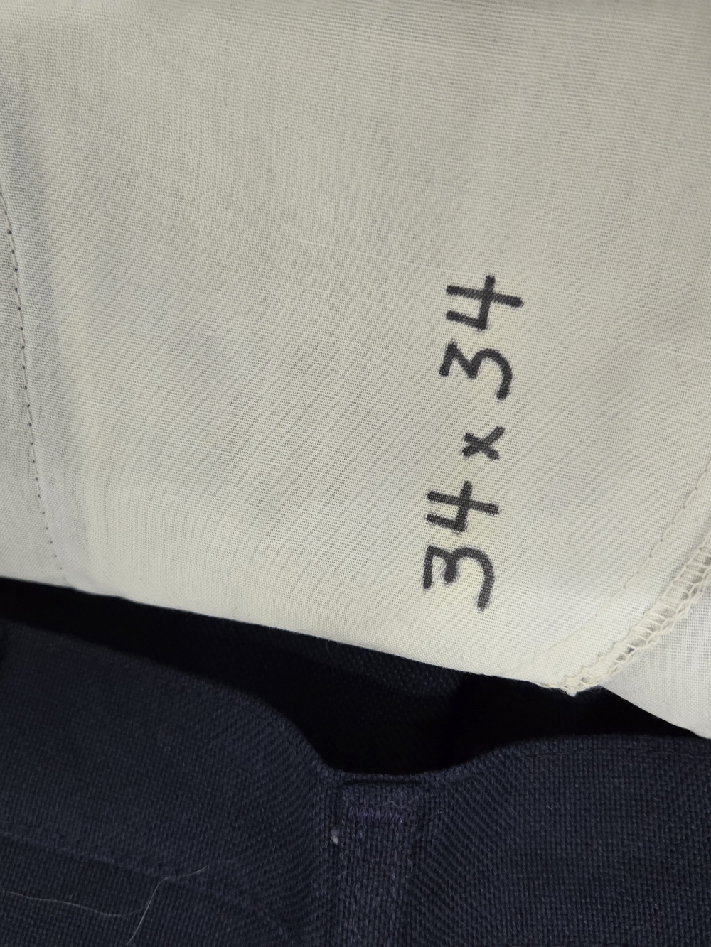 VTG 70s Levis 663 Flare Bell Bottom Pants NWT Deadstock 34x34 Navy Blue USA Made - Picture 7 of 9